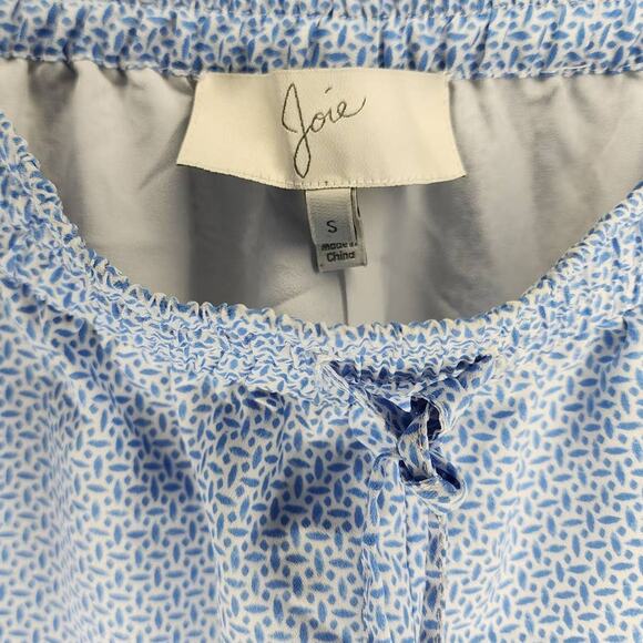 Joie Ceylon Cropped Straight Leg Pants in Cornflower - Picture 6 of 8